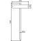 Drive-in rod | made of 40-mm T-bar | for signposting parking lots | Impact bar for parking lot signage